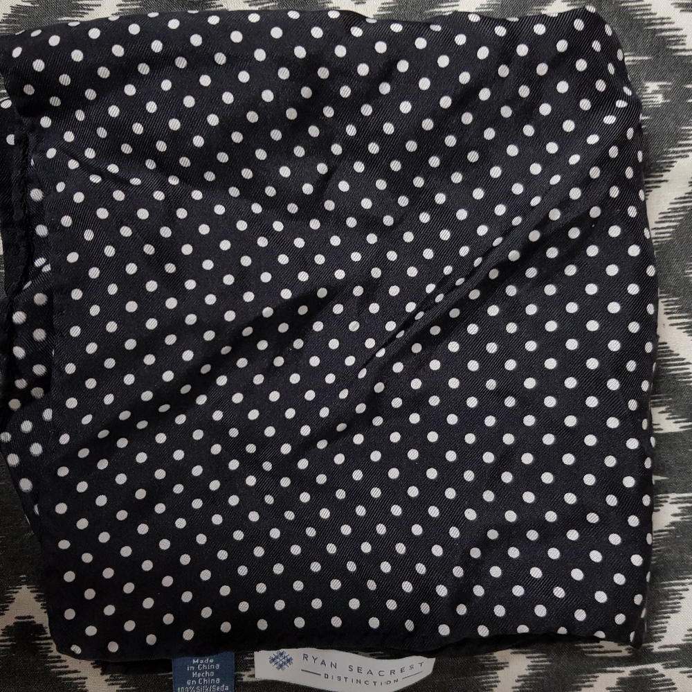 Silk Men's Pocket Square handkerchief polka dot